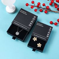 Boîte à bijoux secrète à tiroir, simple et haut de gamme, pour bagues et boucles d'oreilles, modèle MJ personnalisable, origine Zhejiang