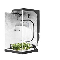 Tente de serre d'intérieur 600D pour la croissance des fleurs et des plantes, tente chaude avec supports en bois, traitée sous pression pour les générations, facile à assembler