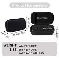 Étui de transport rigide et fin pour montre, sac de rangement protecteur en EVA avec doublure en velours doux pour une montre uniquement, protection quotidienne pour les voyages