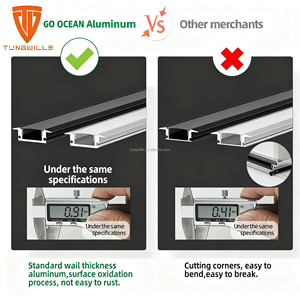 Tủ bếp <span class=keywords><strong>LED</strong></span> ánh sáng với lõm tuyến tính ánh sáng trough đồng bằng gắn tường áp suất thấp dải ánh sáng - Product Image 5