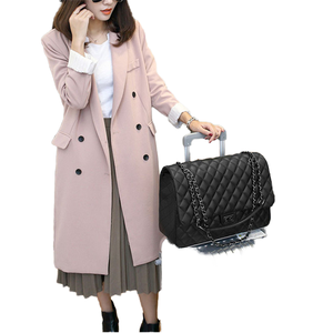 Bolso de mano con patrón geométrico informal para mujer, Maleta de hombro con cadena de timbre con diseño inclinado para tirar para ir de compras, 2021 - Product Image 1