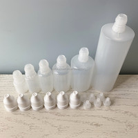 Flacon goutte en plastique LDPE translucide à petite bouche 5ml 10ml 15ml 30ml 50ml 60ml 120ml Flacon compte-gouttes vide compressible pour les yeux