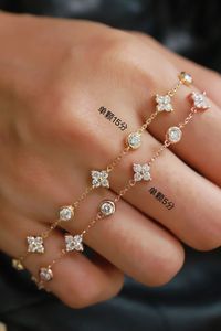 Pulsera Xinfly de Oro de 18k con Diamantes de Laboratorio, Perfecta para Uso Diario y Ocasiones Formales, Regalo de Aniversario - Product Image 3