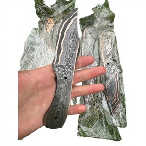 Cuchillo de Caza de Acero Damasco Forjado a Mano de Grado Industrial de la Mejor Calidad, Hoja Fija Tipo Drop Point, Personalizable, OEM - Product Image 2