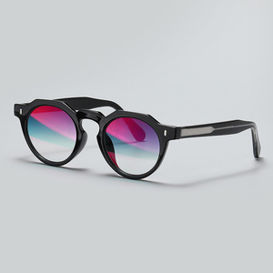 Gafas <span class=keywords><strong>de</strong></span> Sol Redondas Vintage Finewell YSM8027 con Lentes <span class=keywords><strong>de</strong></span> Espejo UV400, Fabricante <span class=keywords><strong>de</strong></span> Logotipos Personalizados, Venta al por Mayor para Hombre y <span class=keywords><strong>Mujer</strong></span> - Product Image 5