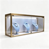 Vitrines à bijoux en acrylique personnalisables GZowin avec éclairage LED pour les bijouteries, les salles d'exposition de luxe - Écologiques et durables