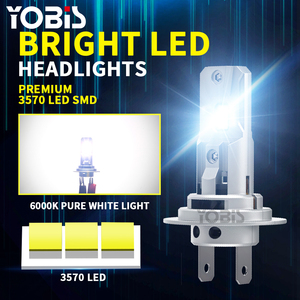 YOBIS Vente en gros Prix bas Super lumineux Lampe Éclairage automobile 3570 LED <span class=keywords><strong>H7</strong></span> <span class=keywords><strong>Ampoule</strong></span> de phare de voiture <span class=keywords><strong>Ampoule</strong></span> de phare LED - Product Image 5