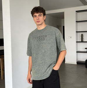 เสื้อยืดผู้ชายไซส์ใหญ่คุณภาพสูง พิมพ์ลายตามสั่ง คอเปล่า แขนสั้น ผ้าโพลีเอสเตอร์/คอตตอน ถักทอ ระบายอากาศได้ดี สวมใส่สบาย - Product Image 2