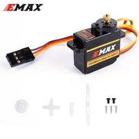 Servomoteur analogique EMAX officiel 12g ES08MAII Mini à engrenages métalliques, en matériau PC, pour drones et accessoires de modèles RC DIY