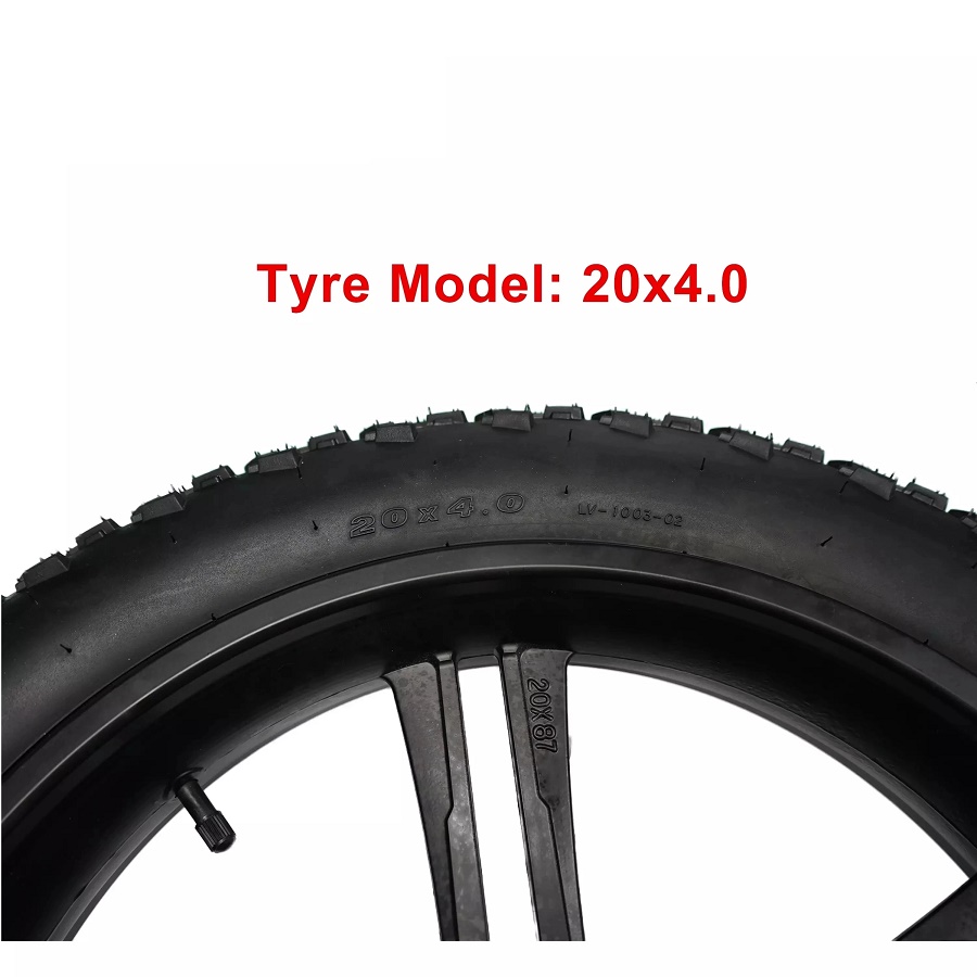 電動自転車 ハブモーター付きリアホイール 20×4.0 ファット48V 750W 電動自転車用20*4.0統合Eバイクハブモーターホイール