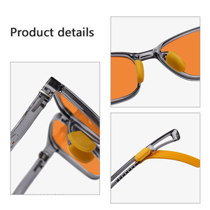 Monture TR90 tendance, couleurs variées, avec embouts antidérapants, <span class=keywords><strong>verres</strong></span> <span class=keywords><strong>rouge</strong></span>, orange, jaune, monture optique unisexe, lunettes anti-lumière bleue pour enfants - Product Image 4