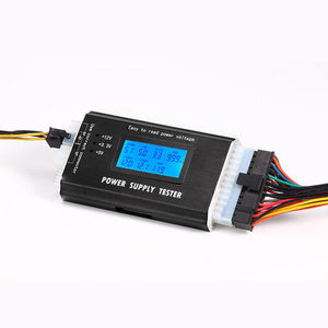 Testeur d'alimentation électrique 24 broches ATX, détecteur de tension pour ordinateur de bureau, écran LCD, matériau ABS noir - Product Image 1