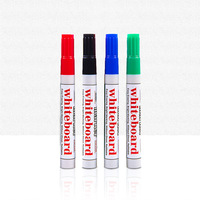 Marqueur effaçable à l'eau sans odeur, couleurs rouge, bleu, noir, vert, non rechargeable, pour tableau blanc, vente en gros usine pour bureau et école