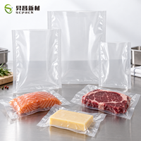 Sacs sous vide alimentaires sur mesure, sacs sous vide à chambre, emballages sous vide haute barrière PA/PE pour viande, fruits de mer, aliments surgelés