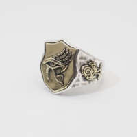 En gros Evel Oeil 925 Argent Bague Chevalière Hommes