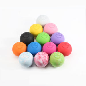 Bolas de masaje de goma Natural respetuosas con el medio ambiente impresas personalizadas de Lacrosse, pelota de yoga para Fitness - Product Image 3