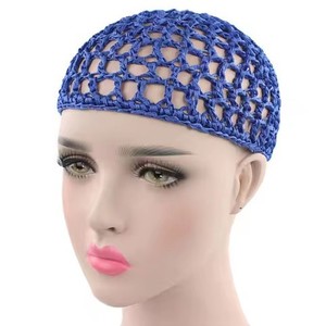 Nouveau bonnet de douche pour adulte - Bonnet <span class=keywords><strong>en</strong></span> maille ajourée, turban <span class=keywords><strong>en</strong></span> maille tricotée solide pour sécher les cheveux, vente <span class=keywords><strong>en</strong></span> gros directe d'usine - Product Image 6