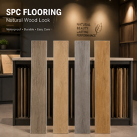 Starker Starrkern-Verschluss, Hochschlagfest & Kratzbeständig, Wasserdicht für Küche SPC Starrkern-Bodenbelag Piso SPC