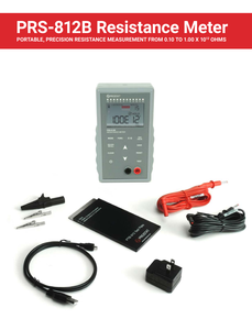Système de résistance à large plage et mesureur de résistance prosta t Prs-812b, plage de mesure : 0,10 à 1,00 x 10 ohms - Product Image 1