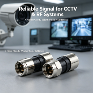 ขั้วต่อทองเหลือง<span class=keywords><strong>แบบ</strong></span>กด<span class=keywords><strong>อัด</strong></span> <span class=keywords><strong>RG6</strong></span> RG59 RG11 คุณภาพพรีเมียมจากอังกฤษ สำหรับกล่องรับสัญญาณทีวีดิจิตอล สายเคเบิลดาวเทียม - Product Image 3