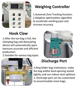 500kg 2Ton 1Ton <strong>Chemical</strong> Powder Ton Jumbo Bagging Machine Equipment Big Bag Pellet Packaging Machine