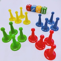 Deskjoy 1pc pions en plastique multicolores 29*19 MM marqueurs de table pour jeux de société Arts & Artisanat composant