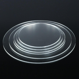 Disques à gâteau ronds en acrylique transparents personnalisés de 4, 6, 10, 12 pouces, supports de base pour gâteaux d'anniversaire, outils de cuisine DIY - Product Image 5
