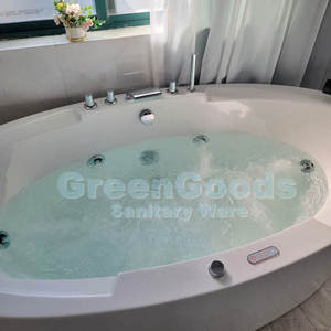 Appartement économique salle de bain 2 personnes <span class=keywords><strong>Spa</strong></span> Massage acrylique baignoire avec robinet - Product Image 5