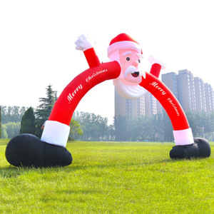 <b>Inflatable</b> <b>Santa</b> Claus Arch Doorway Christmas Yard Decoration Outdoor Holiday Decor PVC Material - Product Image 2