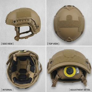 <span class=keywords><strong>Casco</strong></span> Táctico FAST Aramid SF Ballistic PE Helmet IIIA 3A Coyote Tan con Sistema Interior Wendy Liner - Product Image 4