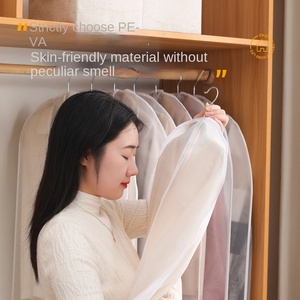 <span class=keywords><strong>Housse</strong></span> de <span class=keywords><strong>vêtement</strong></span> anti-poussière transparente en PEVA avec fermeture éclair pour <span class=keywords><strong>rangement</strong></span> suspendu dans la garde-robe - Product Image 4