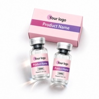 Autocollants personnalisés pour bouteilles en verre, étiquettes personnalisées pour flacons en verre de peptides