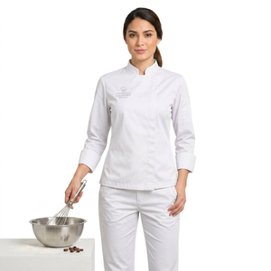 Uniforme de Chef Premium 100% Coton Manches Longues Unisexe Vêtements de Travail pour Restaurant Hôtel Cuisine Respirant Fabricant - Product Image 1