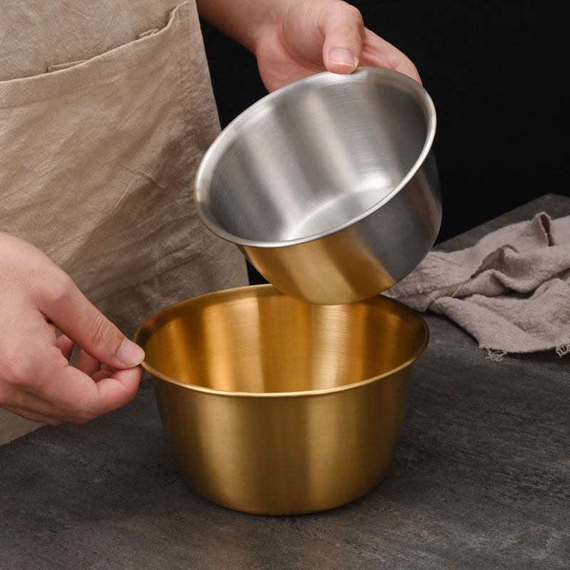 Tazón de cocina coreano de 12 cm (plateado)