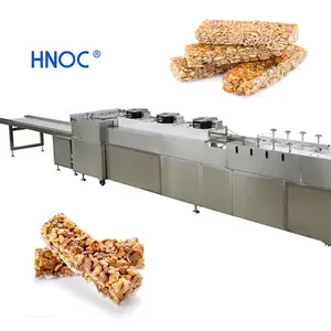 Cereal Bar Making Machine Automatic Sesame Snacks Bar Extruder Machine Cereal Brittle Production Line Protein Nut Candy Bar Making Machines Snack Food PLC