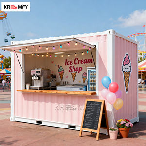 Restaurant de restauration rapide avec cuisine, boutique de livraison, bar, café, kiosque, conteneur mobile, snack-bar, chips, fibre de verre, aluminium - Product Image 1