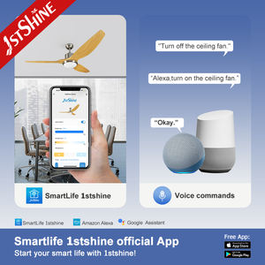 1stshine Ventilador de techo Venta caliente ABS Plastic Blade Energy Control remoto Regulable Ventilador de techo Luz - Product Image 6