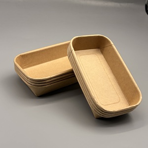 Barquette en papier longue, compostable, imprimée sur mesure, résistante à la graisse, pour bar à collations et plats à emporter - Product Image 3