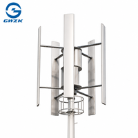 Éolienne à axe vertical GWH-2KW, sortie double tension 120V/220V, démarrage à faible vitesse du vent, générateur d'énergie éolienne propre VAWT