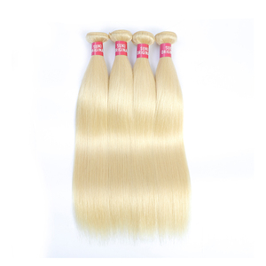 100% paquetes de cabello humano Remy doble dibujado rubia oro extensiones de cabello Armadura - Product Image 2