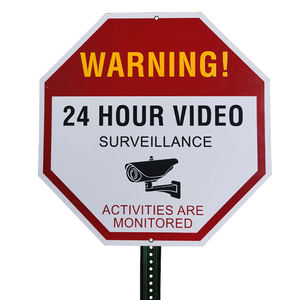 لافتات تحذير أمنية متعددة اللغات - لافتات ADT وSTOP لسلامة الممتلكات - Product Image 3