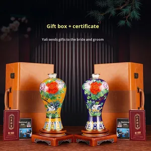 Dai Jialin Cloisonne <b>Vase</b> Long-Lasting High-End <b>Ceramic</b> Porcelain for Home Decor Prosperous Plum Design Living Room 3.80501 - Product Image 2