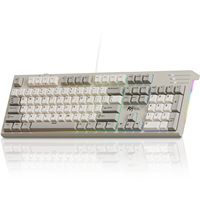 OEM ODM Wired Mechanical Keyboard Full Size Gasket Mount with 104 Keys PBT Keycaps and Number Pad