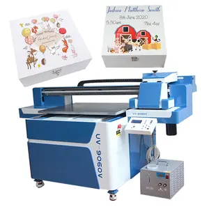 Start Bedrijf Automatische Uv Printer Tx800/Xp600/I3200 Telefoon Hoesje Glazen Fles Print A1 Uv Flatbed Inkjet Printers