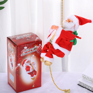Jouets de Père Noël grimpeurs électriques pour 2026 - Décorations de fenêtre de Noël et décorations à suspendre à l'arbre - Product Image 1