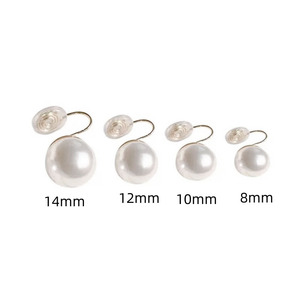 Boucles d'oreilles à clip en silicone, perles de 8mm, 10mm, 12mm, 14mm pour femmes, aucun piercing requis, à porter au quotidien, forme de boule géométrique - Product Image 5