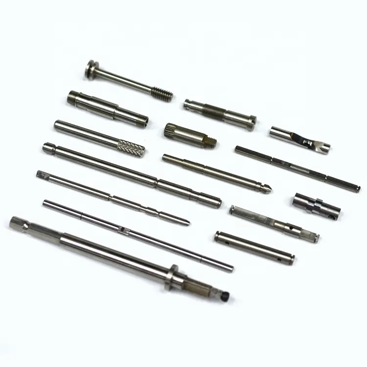 304 316 stainless steel rod long 2mm 8mm shaft pin M2/M4/M6/M8/M10 threaded knurled shaft price steel metal shaft
