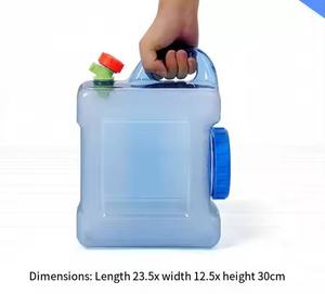 Cubo para exteriores, tanque de almacenamiento de agua, grifo, Material de PVC, 2L-15L para el hogar, coche, viaje por carretera, almacenamiento de agua Mineral pura para excursiones - Product Image 5