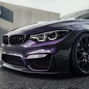 Film Vinyle Adhésif Brillant Violet Nuit pour Voiture, Sans Bulles, Changement de Couleur, pour Décoration Intérieure et Extérieure Automobile, Rouleau pour Carrosserie - Product Image 3