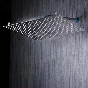 20 pouces carré en acier inoxydable haute pression pluie Design moderne montage mural poli robinet de salle de bain accessoire - Product Image 2